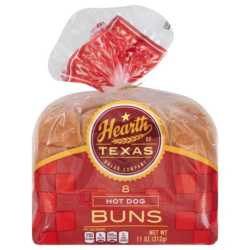 Hearth Of Texas Hot Dog Buns