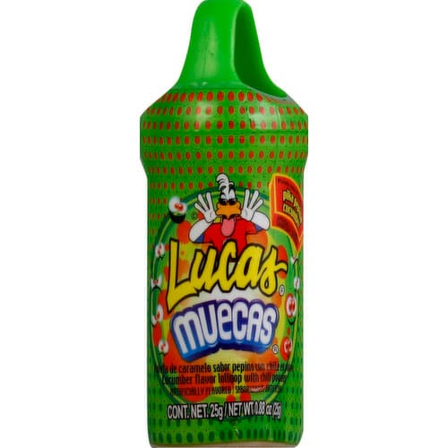 Lucas Lollipop Cucumber Flavored With Chili Powder