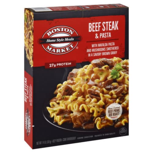 Boston Market Beef Steak & Noodles Dinner