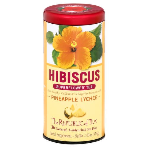 The Republic Of Tea Pineapple Lychee Hibiscus Superflower