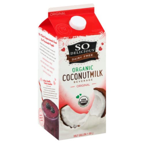 So Delicious Dairy Free Original Organic Coconutmilk Beverage