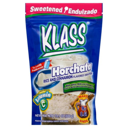 Klass Drink Mix Sweetened Horchata Rice And Cinnamon Pouch