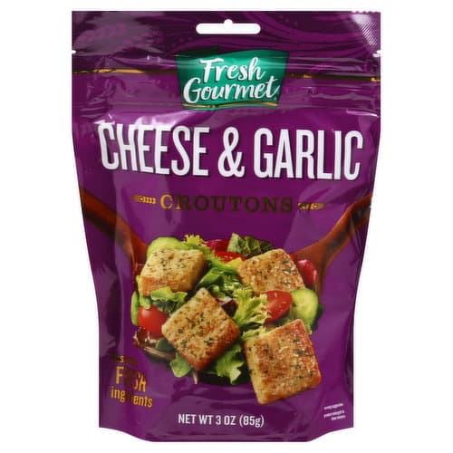 Fresh Gourmet Cheese Garlic Croutons