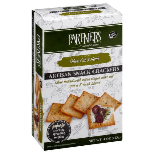 Partners Olive Oil & Herb Crackers - All Natural