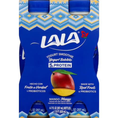 Lala Foods Tropical Mango Yogurt Smoothie With Probiotics