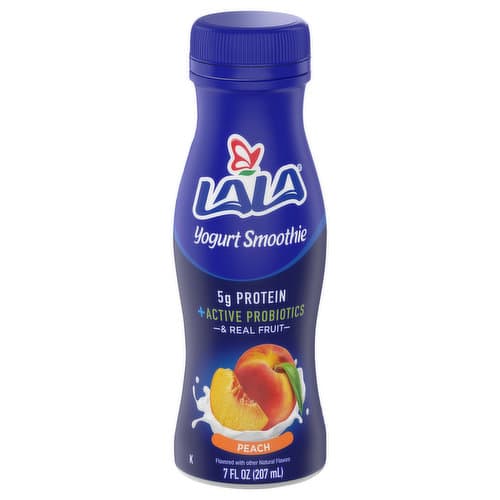 Lala Foods Harvest Peach Yogurt Smoothie With Probiotics