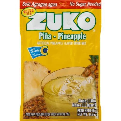 Zuko Pina Pineapple Flavor Drink Mix