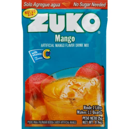 Zuko Mango Drink Mix Flavor