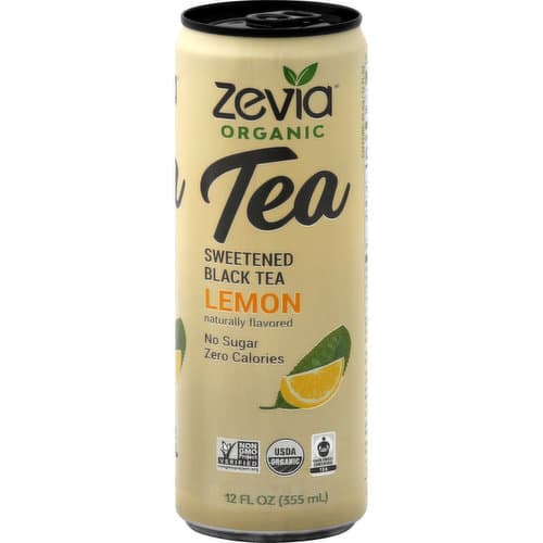 Zevia - Organic Sweetened Black Tea Lemon