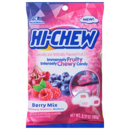 Hi-Chew Fruity Chewy Candy, Berry Mix Flavor - Black Cherry, Raspberry And Blueberry