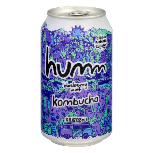 Humm Kombucha Blueberry Mint Kombucha