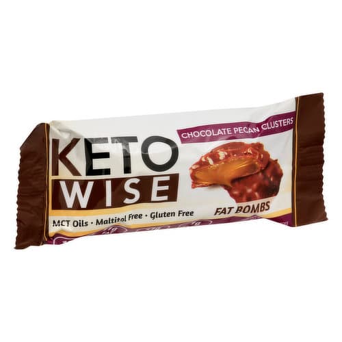 Keto Wise Chocolate Pecan Clusters Fat Bombs