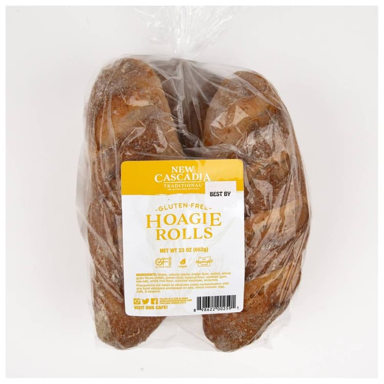 New Cascadia Traditional Gluten-Free Hoagie Rolls