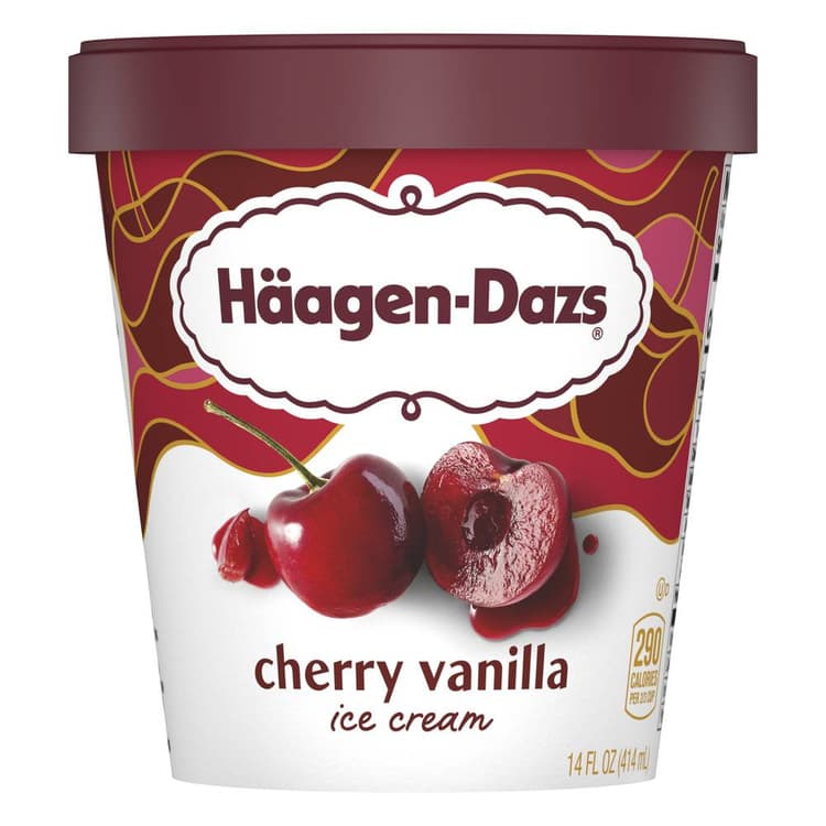Haagen-Dazs Cherry Vanilla Ice Cream