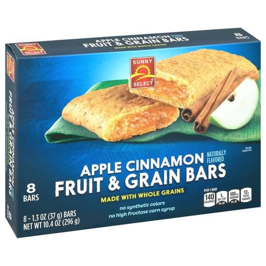 Sunny Select Apple Cinnamon Fruit & Grain Bars