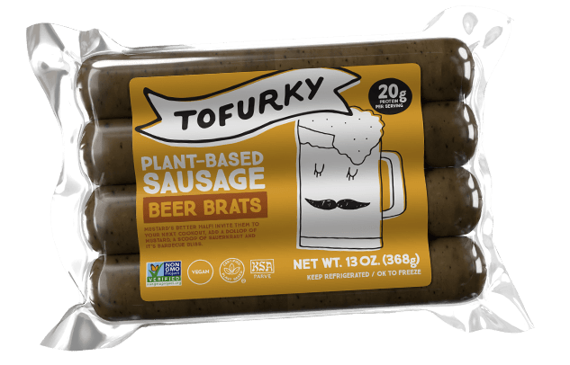 Tofurky Beer Brats Meat Free Non Gmo Sausages