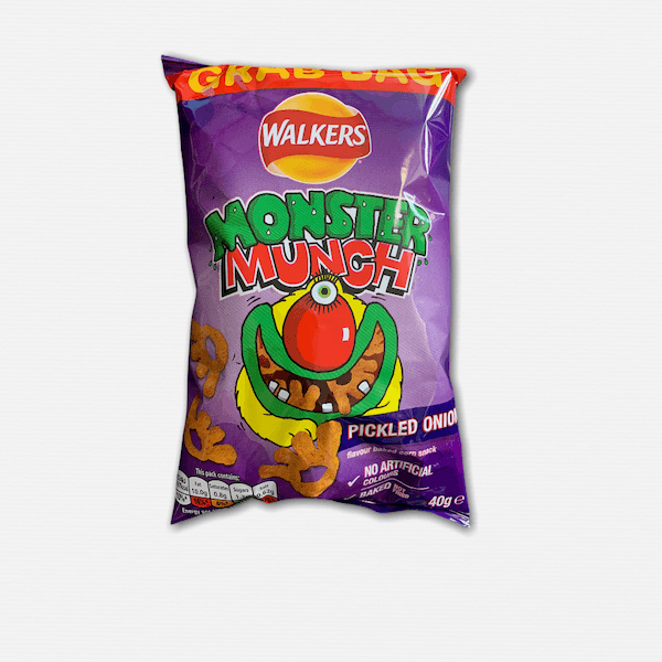 Walkers Monster Munch Pickled Onion Flavour Baked Corn Snack