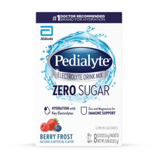 Pedialyte Electrolyte Drink Mix Zero Sugar Berry Frost