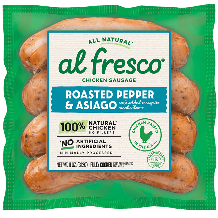 Al Fresco Natural Roasted Pepper & Asiago Chicken Sausage
