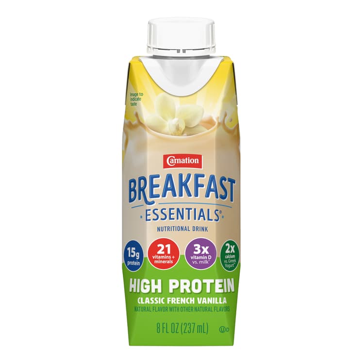Carnation Breakfast Essentials High Protein Nutritional Drink Classic French Vanilla