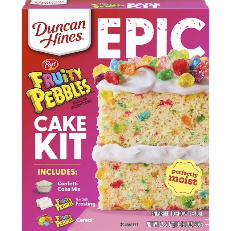 Duncan Hines Epic Fruity Pebbles Cake Kit