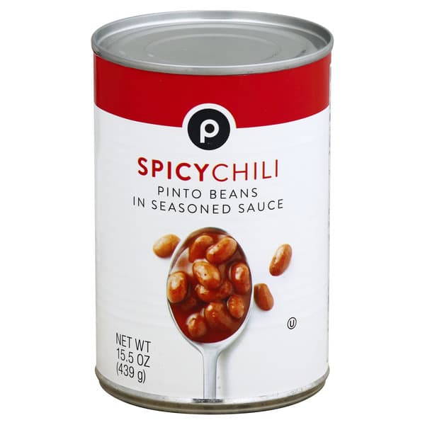 Publix Pinto Beans In Seasoned Sauce, Spicy Chili