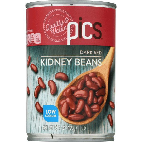 Pics Low Sodium Dark Red Kidney Beans