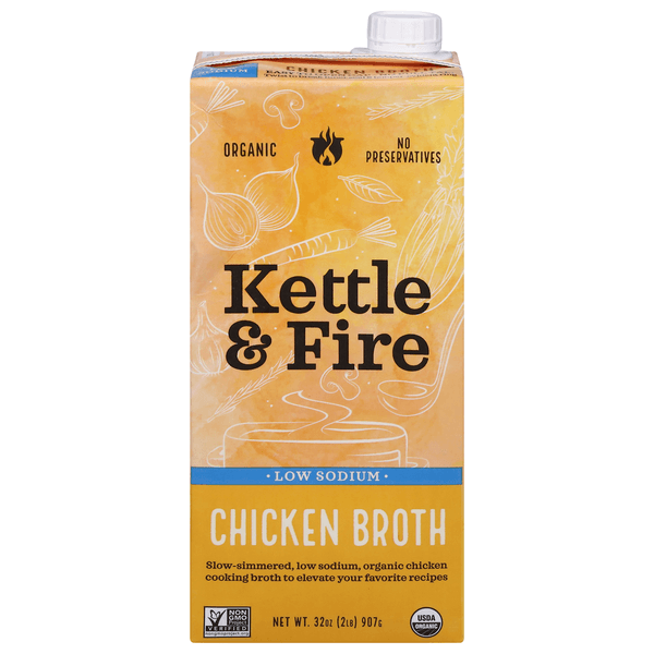 Kettle & Fire Low Sodium Chicken Cooking Broth