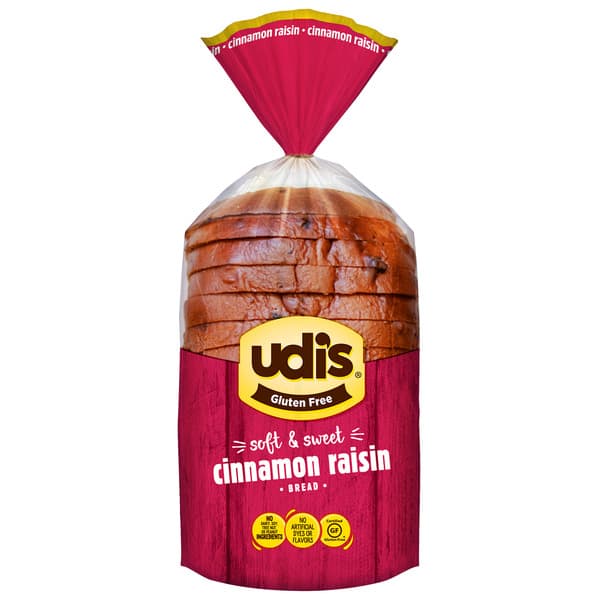 Udi's Gluten Free Cinnamon Raisin Bread