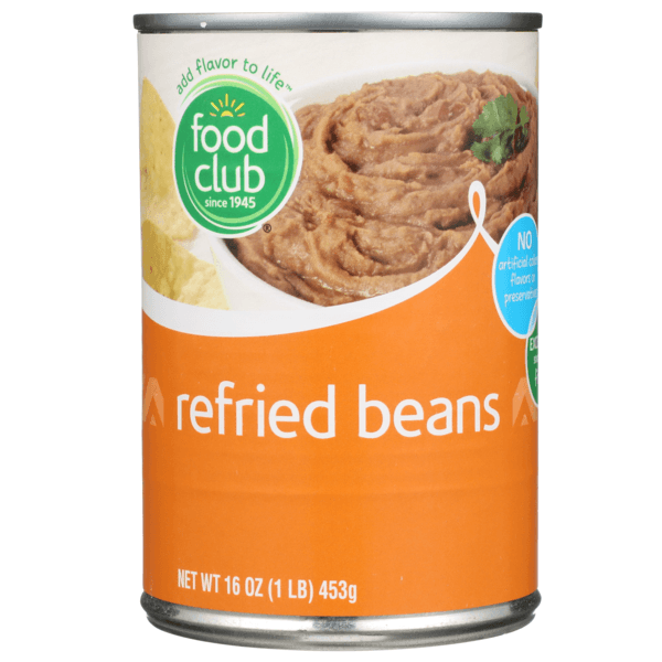 Food Club Mexican Style Authentic Refried Beans