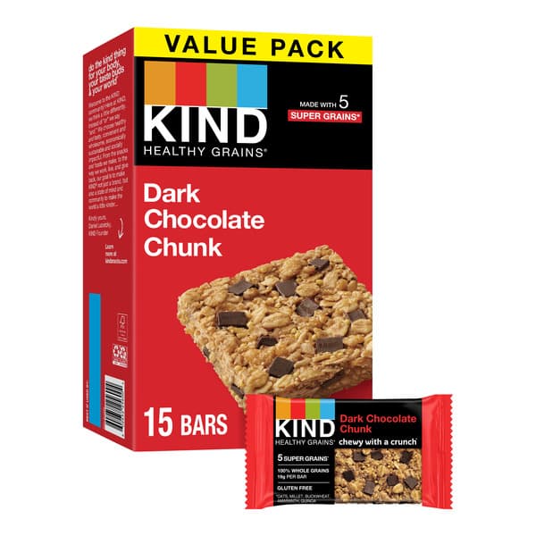 Kind Healthy Grains Bars, Dark Chocolate Chunk