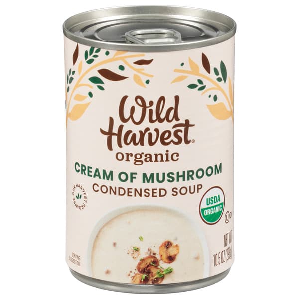 Wild Harvest Condensed Soup, Organic, Cream Of Mushroom