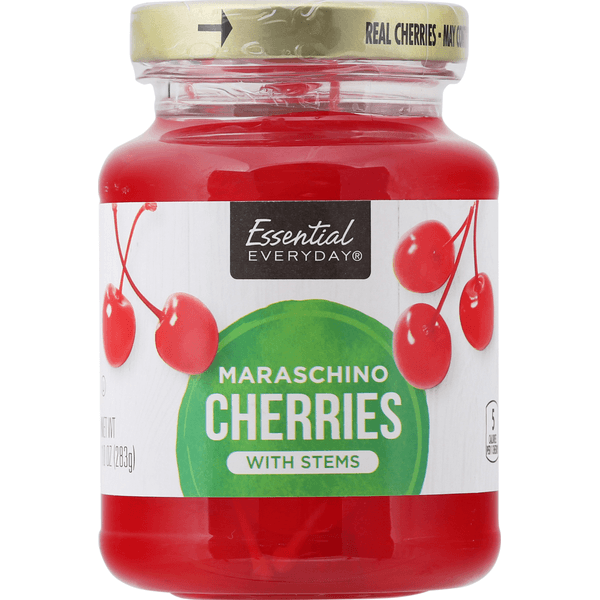 Essential Everyday Maraschino Cherries With Stems