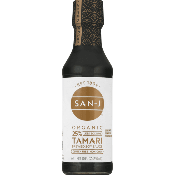 Is it Shellfish Free? Organic Gluten Free Reduced Sodium Tamari Soy Sauce (organic Tamari Brewed Soy Sauce 25% Less Sodium) - Low Fodmap Certified