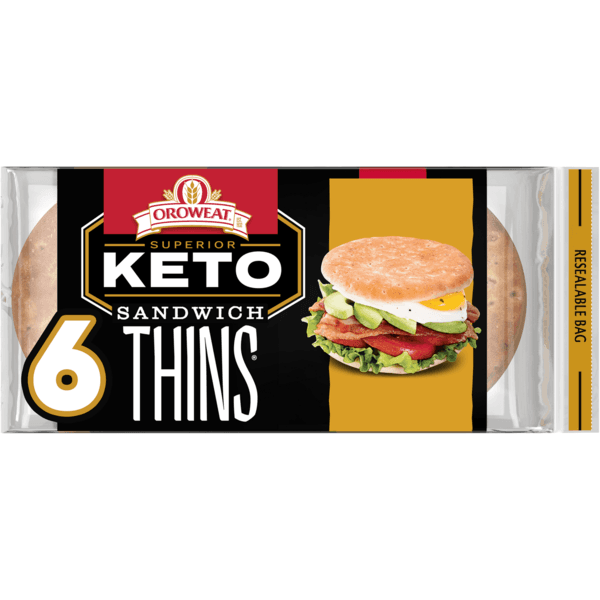 Oroweat Sandwich Thins Superior Keto Rolls