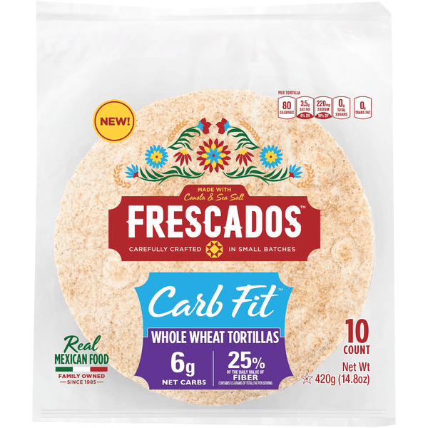 Frescados Carb Fit Tortillas, Whole Wheat