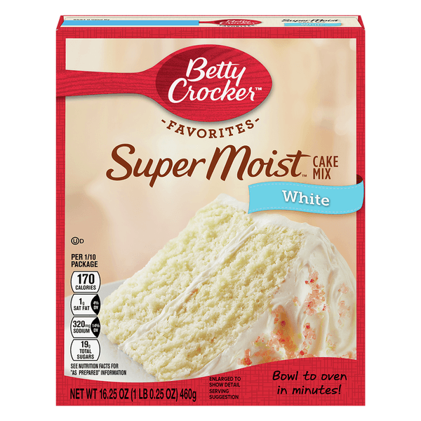 Betty Crocker Cake Mix Super Moist Favorites White