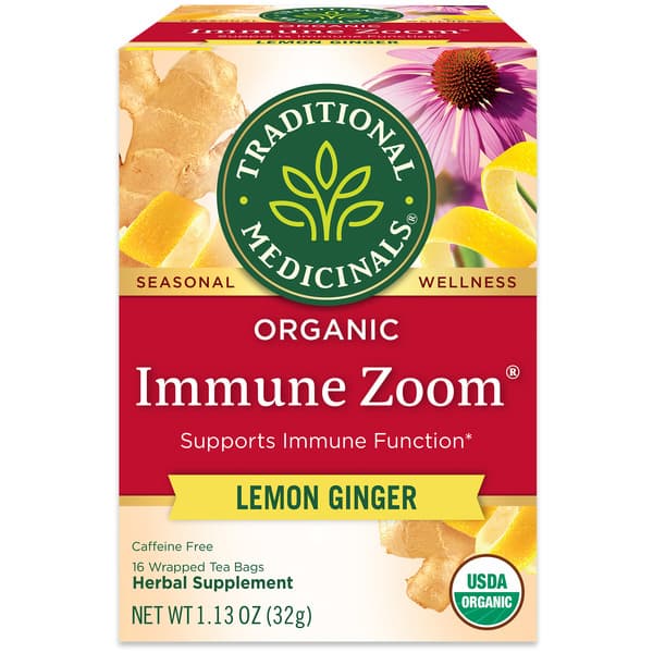 Traditional Medicinals Organic Immune Zoom Lemon Ginger