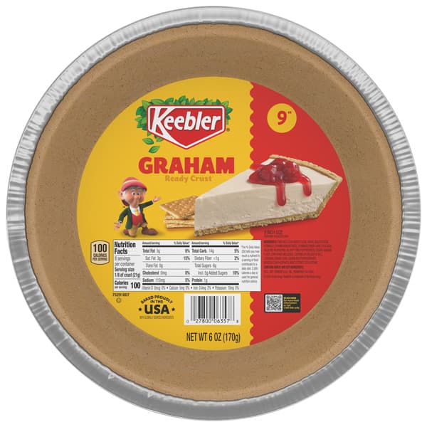 Keebler Ready Crust Pie Crusts Graham 9 Inch Size