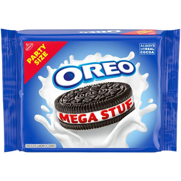 Oreo Mega Stuf Chocolate Sandwich Cookies