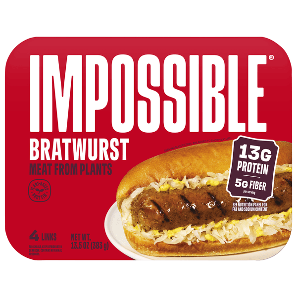 Impossible Sausage Made From Plants 4 Sausage Links
