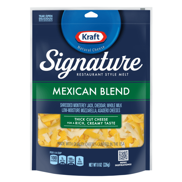 Kraft Signature Mexican Blend Shredded Cheese