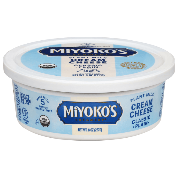 Is it Dairy Free? Miyoko's Creamery Classic Plain Organic Cultured Vegan Cream Cheese