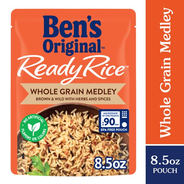 Ben's Original Ready Rice Whole Grain Medley Brown & Wild With Herbs And Spices