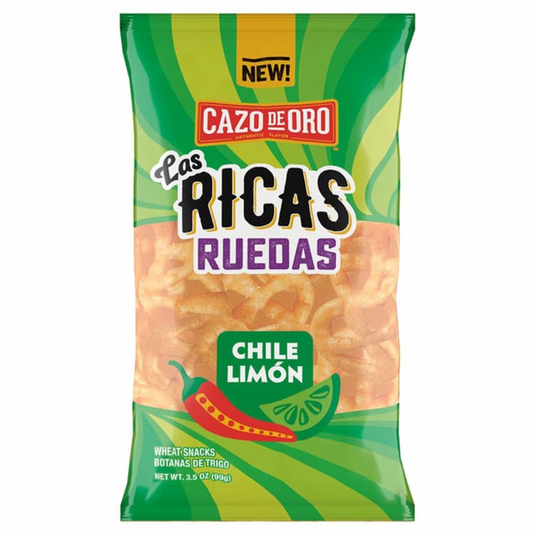 Cazo De Oro Las Ricas Ruedas Chile Limon Wheat Snacks