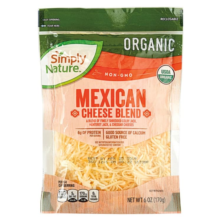 Simply Nature Organic Mexican Cheese Blend