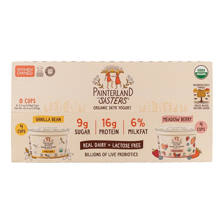 Painterland Sisters Organic Skyr Yogurt Vanilla Bean And Meadow Berry