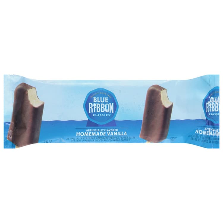 Blue Ribbon Classics Homemade Vanilla Dairy Dessert Dipped In Chocolate Flavored Coating