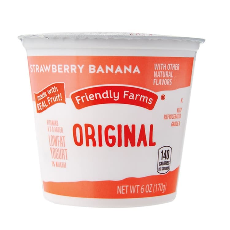 Friendly Farms Original Lowfat Yogurt Strawberry Banana