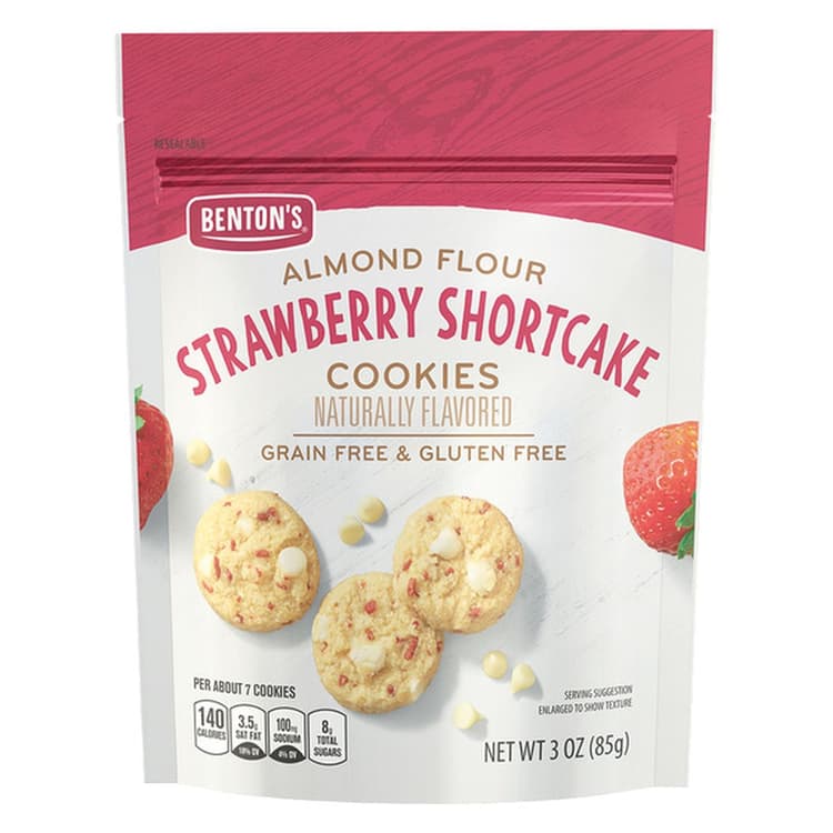 Benton'S Almond Flour Strawberry Shortcake Cookies